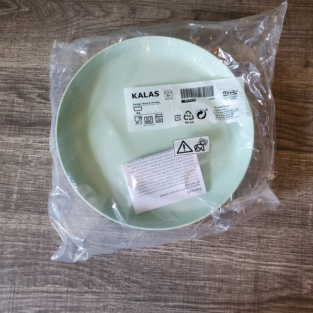 KALAS Plate, mixed colors, Set of 6